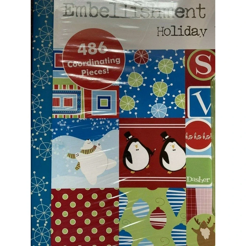 12x12 Christmas Album Kit‎ Holiday Fun, 486 Pieces
